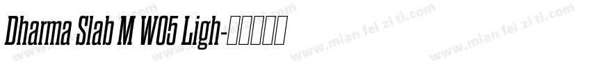Dharma Slab M W05 Ligh字体转换